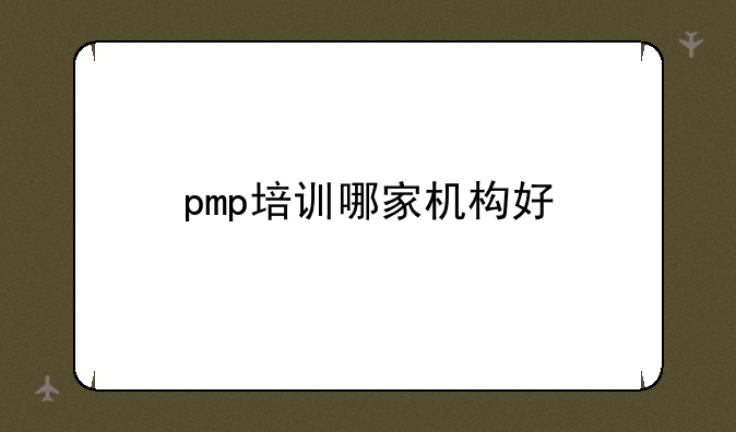 pmp培训哪家机构好