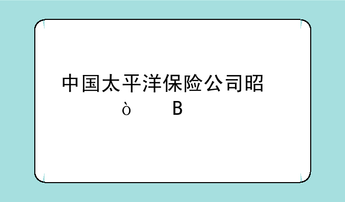 中国太平洋保险公司是央企吗