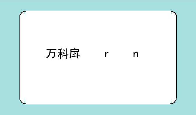 万科房地产目前现状