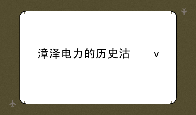 漳泽电力的历史沿革