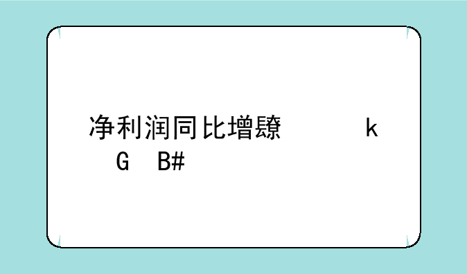 净利润同比增长多少合适