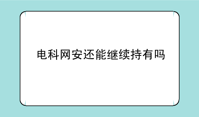 电科网安还能继续持有吗