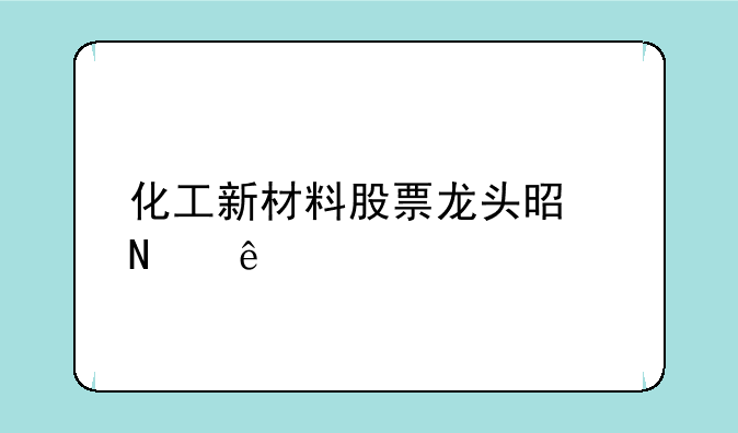 化工新材料股票龙头是哪些