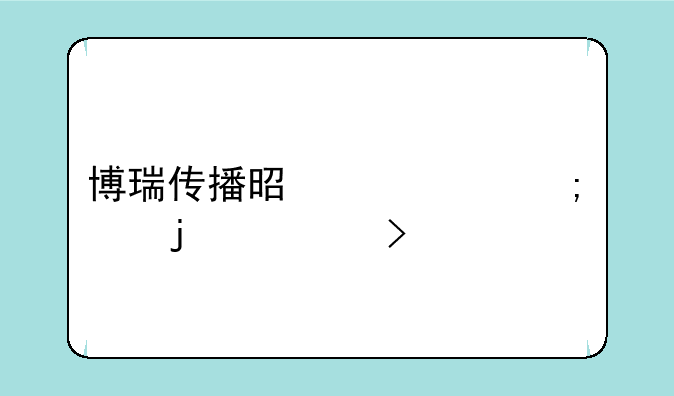 博瑞传播是一个怎样的公司