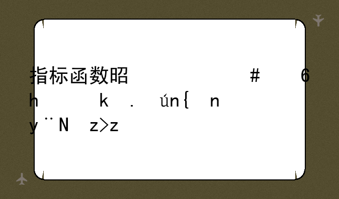 指标函数是什么意思,求详细的解答.