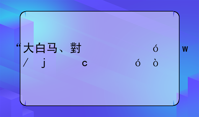 “大白马、小市值”下的高价值弹性