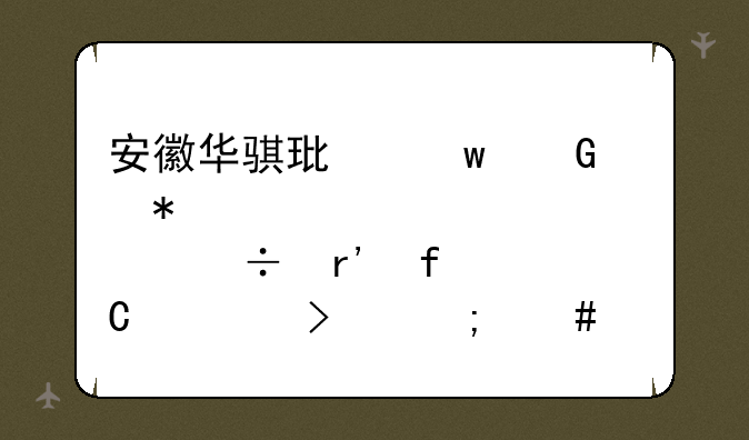 安徽华骐环保科技股份有限公司怎么样