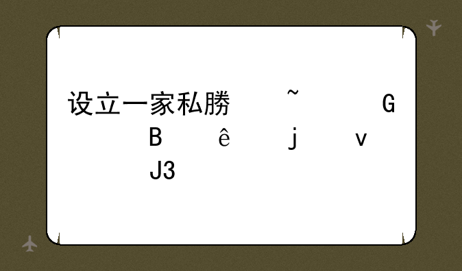 设立一家私募基金管理人的条件和手续有哪些