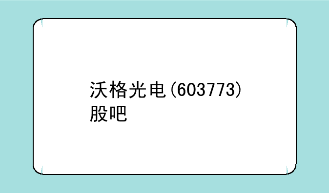 沃格光电(603773)股吧